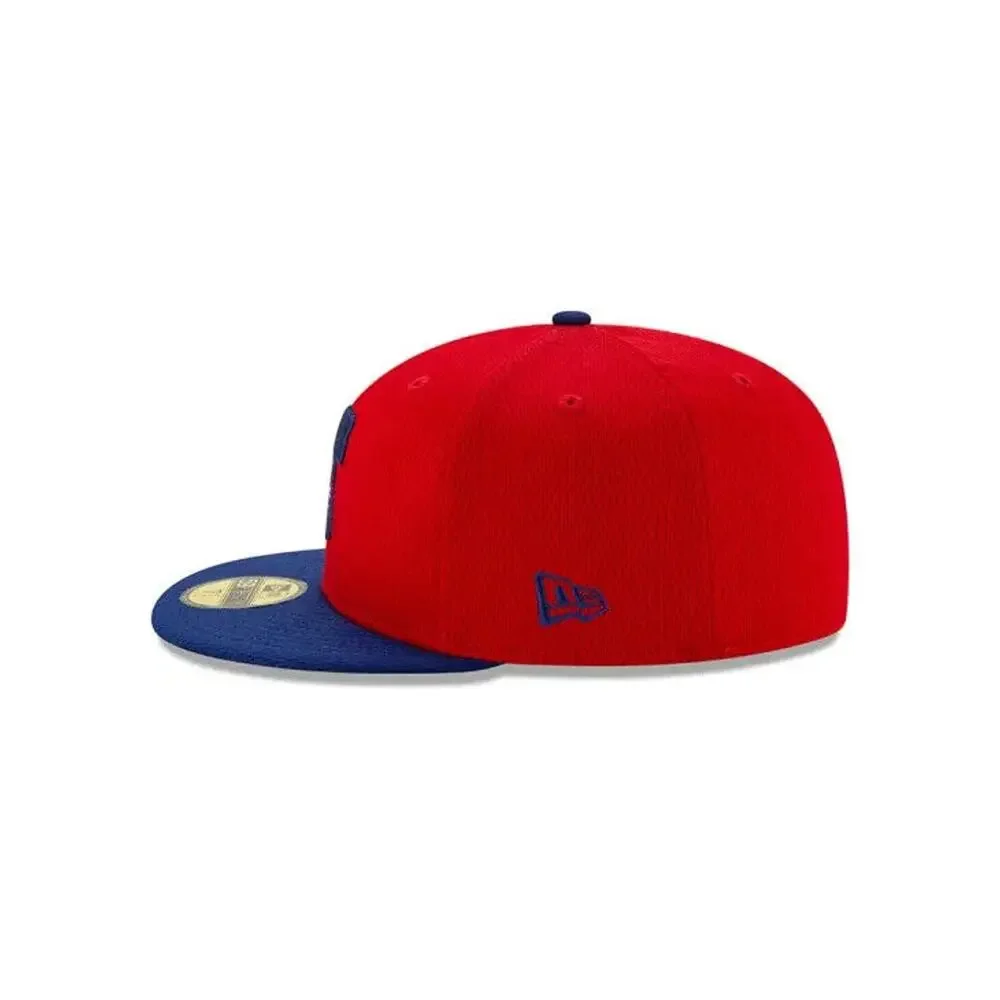 New Era Philadelphia Phillies Batting Practice MLB Bell Red 59FIFTY Fitted Hat 8